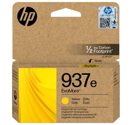 HP 937E High Capacity Yellow Ink Cartridge - 4S6W8NE (HP 937)