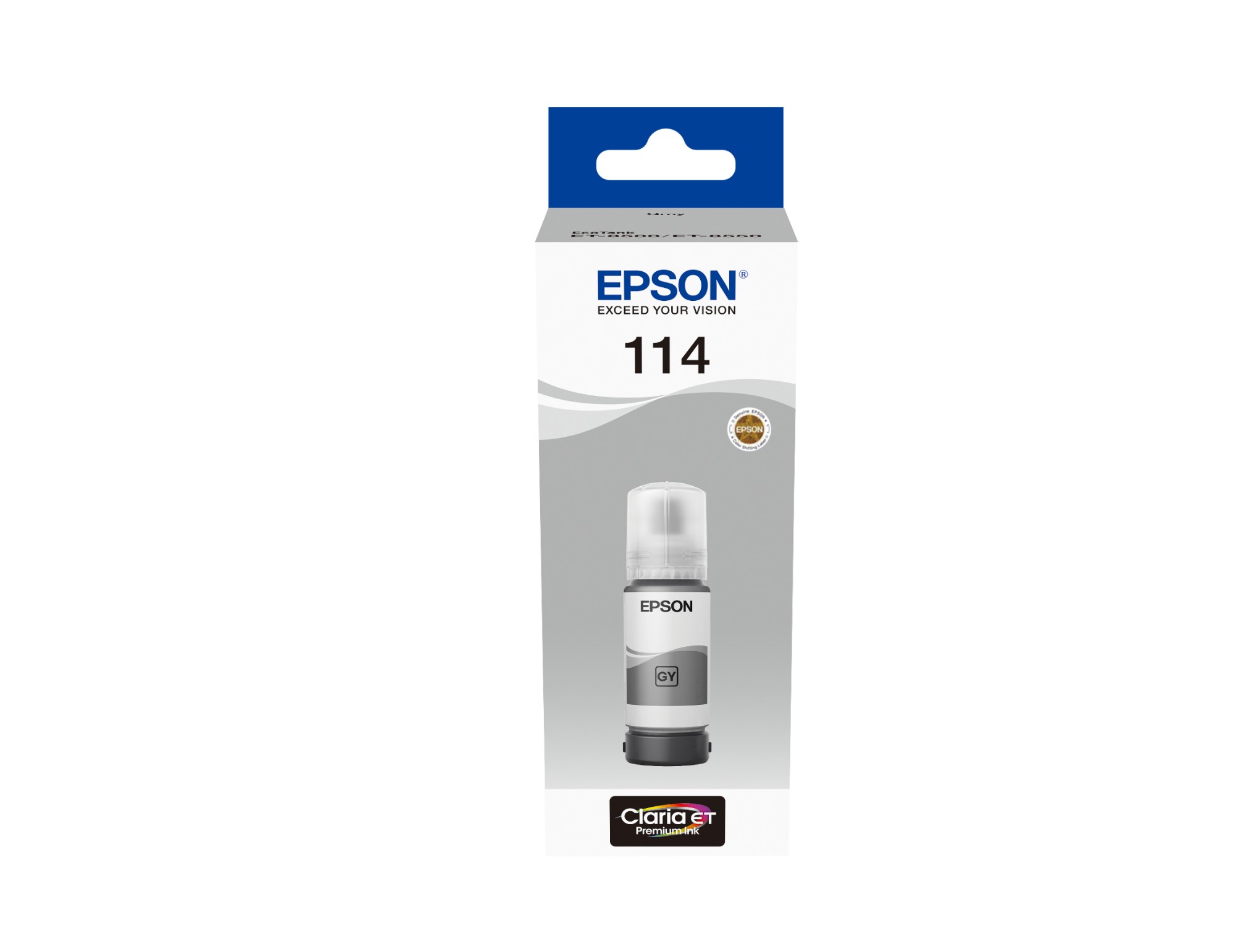 Epson 114 Ecotank Grey Ink Bottle - T07B5