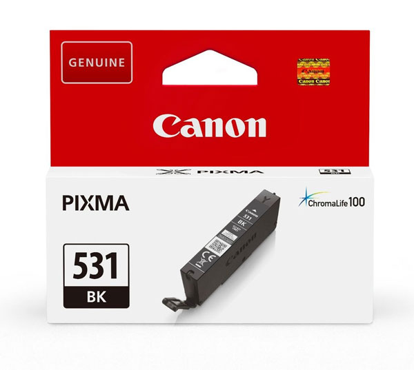 Canon 531 Black Ink Cartridge - CLI 531BK, 8.2ml (CLI-531BK)