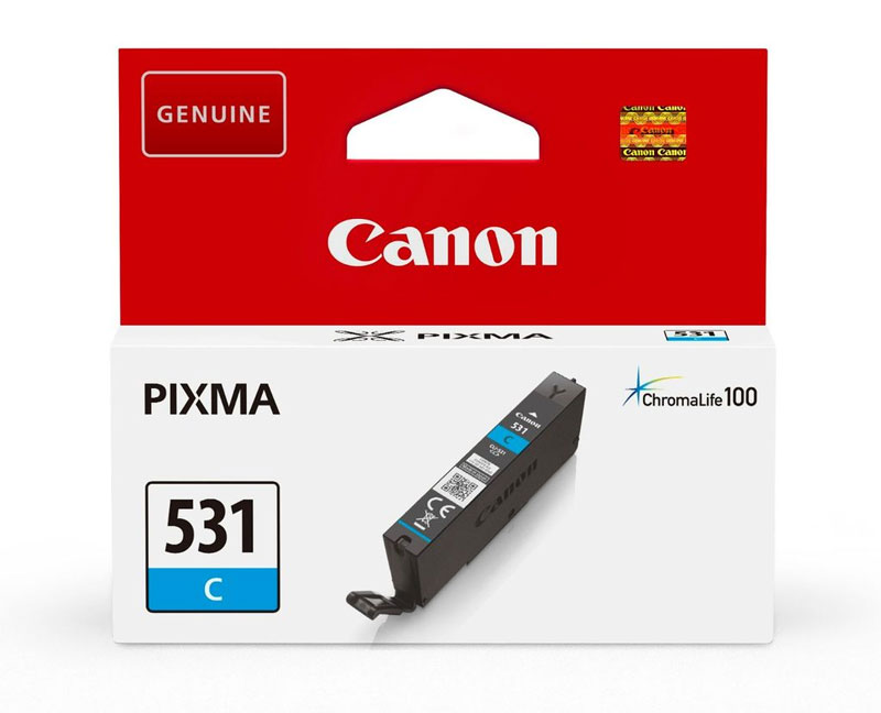 Canon 531 Cyan Ink Cartridge - CLI 531C, 8.2ml (CLI-531C)